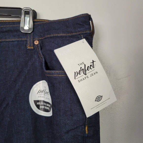 Dickies Dark Wash Jeans Perfect Shape 24 Reg Plus - Picture 5 of 8
